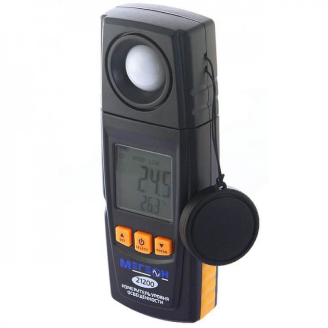 Цифровой измеритель освещенности (Люксметр) МЕГЕОН 21200 Цифровой измеритель освещенности (Люксметр) МЕГЕОН 21200