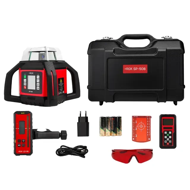 Ротационный нивелир RGK SP-508 с автоподстройкой Ротационный нивелир RGK SP-508 с автоподстройкой