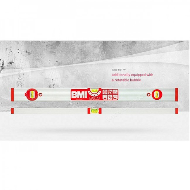 Строительный уровень BMI Alustar 691W 60 см