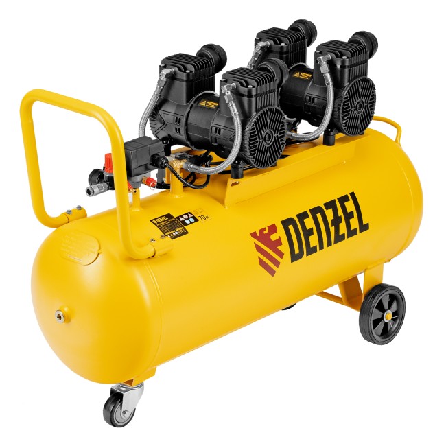 Компрессор безмасляный малошумный DLP-3000/100 Denzel Компрессор безмасляный малошумный DLP-3000/100 Denzel