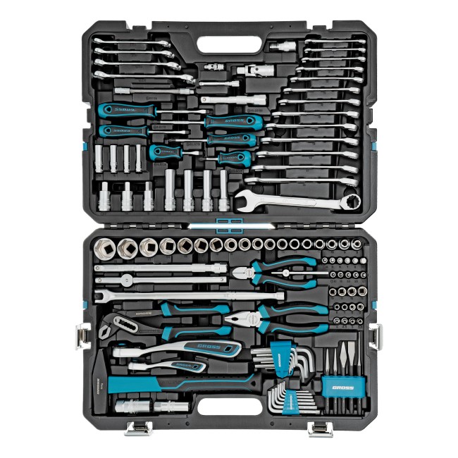 Набор инструментов 1/4", 1/2", CrV 115 предметов Gross Набор инструментов 1/4", 1/2", CrV 115 предметов Gross