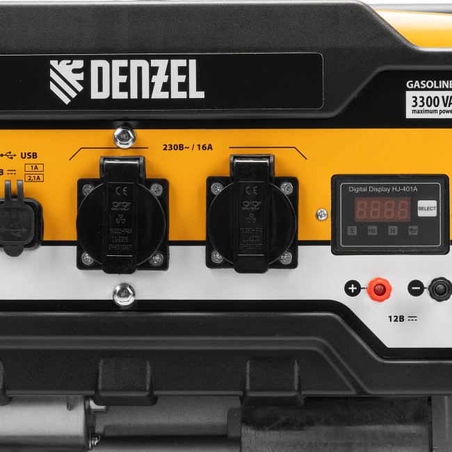 Генератор бензиновый PS-33E, 3.3 кВт Denzel Генератор бензиновый PS-33E, 3.3 кВт Denzel