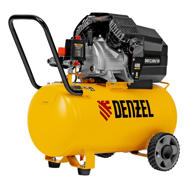 Компрессор воздушный коаксиальный DKV2200/50 Х-PRO Denzel Компрессор воздушный коаксиальный DKV2200/50 Х-PRO Denzel