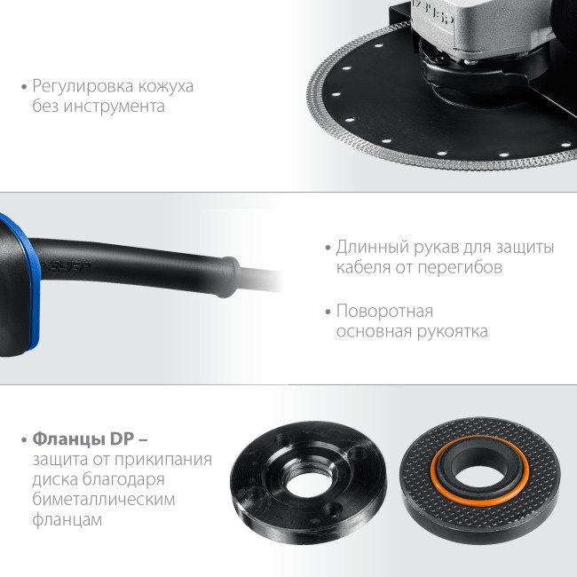 Угловая шлифмашина УШМ-П230-2000 П ЗУБР Угловая шлифмашина УШМ-П230-2000 П ЗУБР