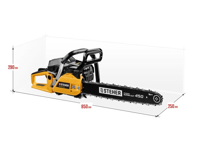 Бензопила BS-58-45, шина 45 см STEHER Бензопила BS-58-45, шина 45 см STEHER