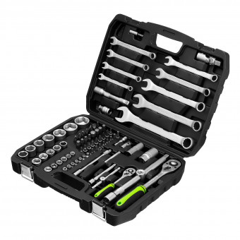 Набор инструмента 1/2", 1/4" 83 предмета Сибртех