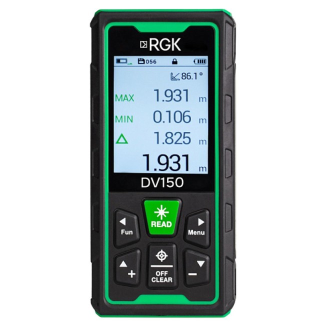 Лазерный дальномер с видоискателем RGK DV150 с калибровкой Лазерный дальномер с видоискателем RGK DV150 с калибровкой