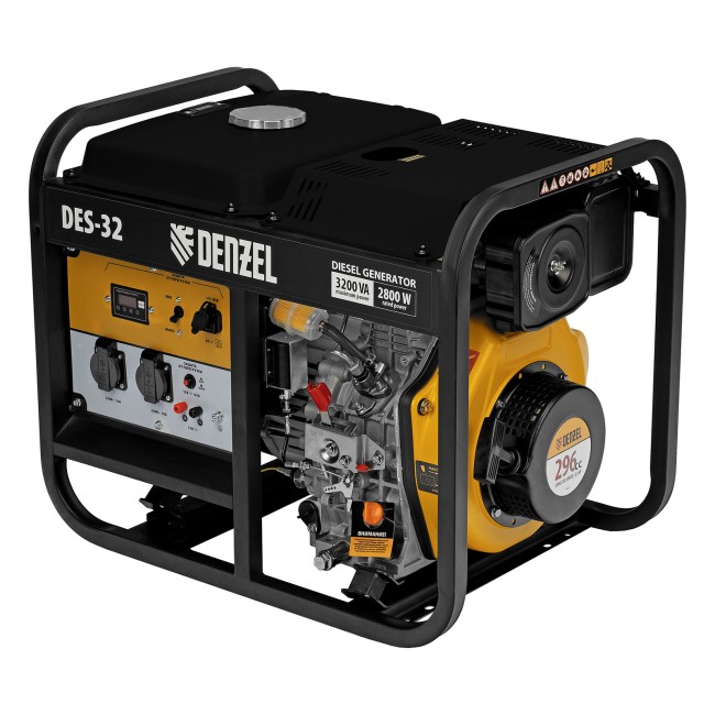 Генератор дизельный DES-32, 3,2 кВт Denzel Генератор дизельный DES-32, 3,2 кВт Denzel