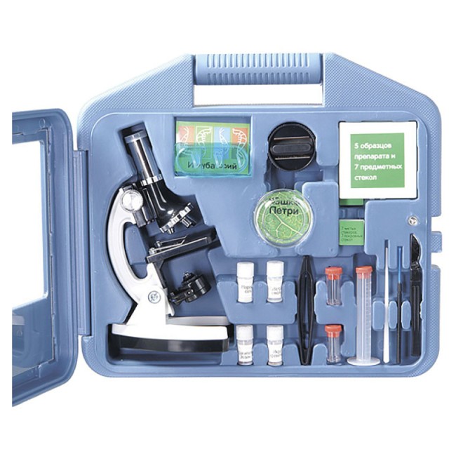 Микроскоп Микромед 100x-900x в кейсе Микроскоп Микромед 100x-900x в кейсе