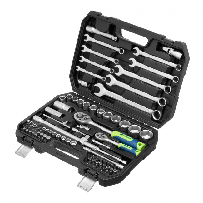 Набор инструментов 1/2", 1/4" 82 предмета Сибртех Набор инструментов 1/2", 1/4" 82 предмета Сибртех