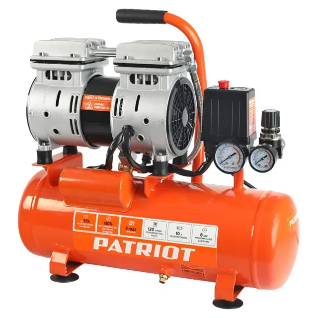 Компрессор поршневой безмасляный Patriot WO 10-120 Компрессор поршневой безмасляный Patriot WO 10-120