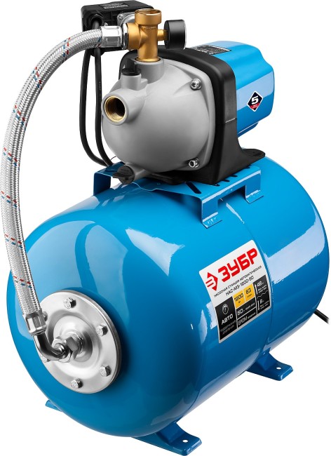 Автоматическая насосная станция НАС-М3-1200-50 ЗУБР 1200 Вт, бак 50 л Автоматическая насосная станция НАС-М3-1200-50 ЗУБР 1200 Вт, бак 50 л