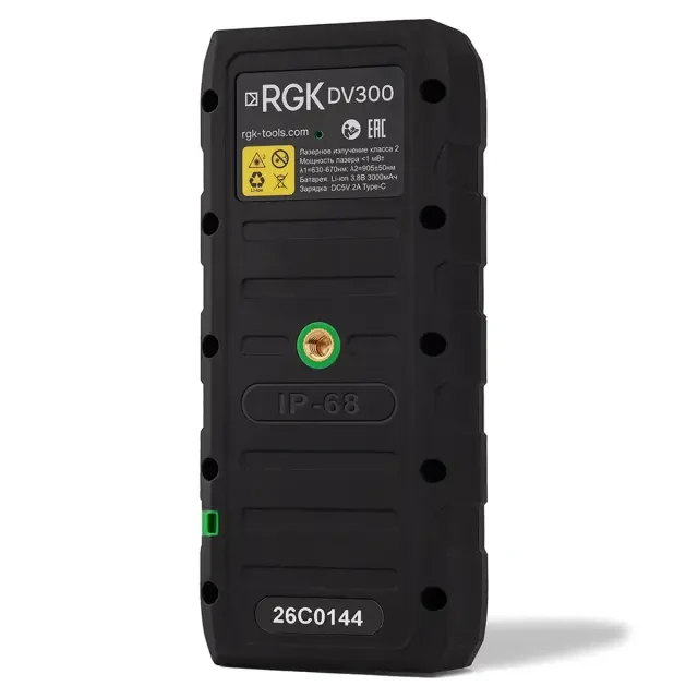 Лазерный дальномер с видоискателем RGK DV300 Лазерный дальномер с видоискателем RGK DV300