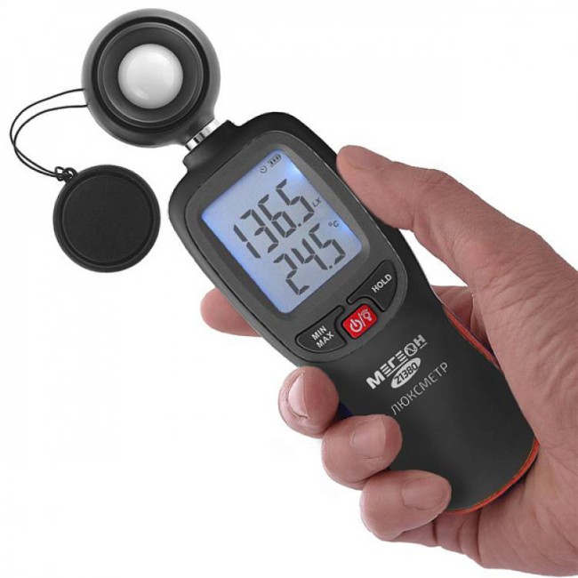 Люксметр МЕГЕОН 21380 с Bluetooth Люксметр МЕГЕОН 21380 с Bluetooth