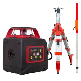 Комплект: ротационный нивелир RGK SP-400 + штатив RGK SH-170, рейка RGK LR-2