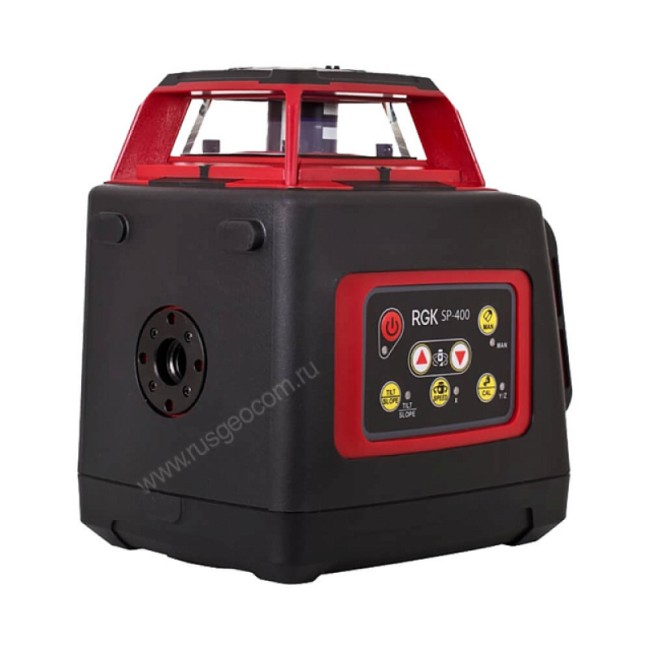 Комплект: ротационный нивелир RGK SP-400 + штатив RGK SH-170, рейка RGK LR-2