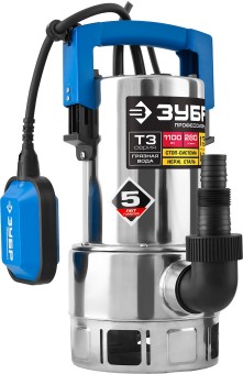 Дренажный насос для грязной воды Профессионал НПГ-Т3-1100-С ЗУБР 1100 Вт Дренажный насос для грязной воды Профессионал НПГ-Т3-1100-С ЗУБР 1100 Вт