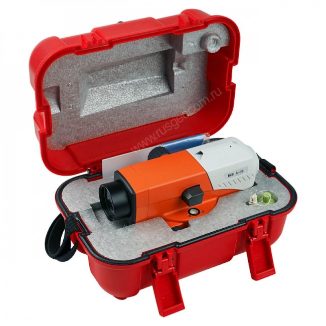 Комплект оптический нивелир RGK N-38 с поверкой + штатив S6-N + рейка RGK TS-7 Комплект оптический нивелир RGK N-38 с поверкой + штатив S6-N + рейка RGK TS-7