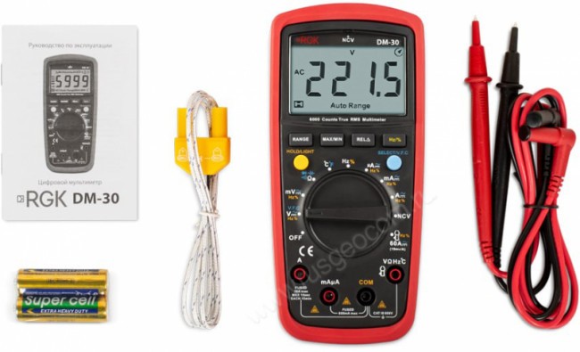 Мультиметр RGK DM-30 с поверкой Мультиметр RGK DM-30 с поверкой