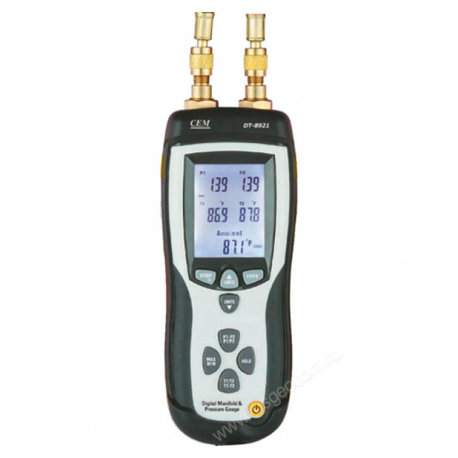 Дифференциальный цифровой манометр CEM DT-8921 Дифференциальный цифровой манометр CEM DT-8921