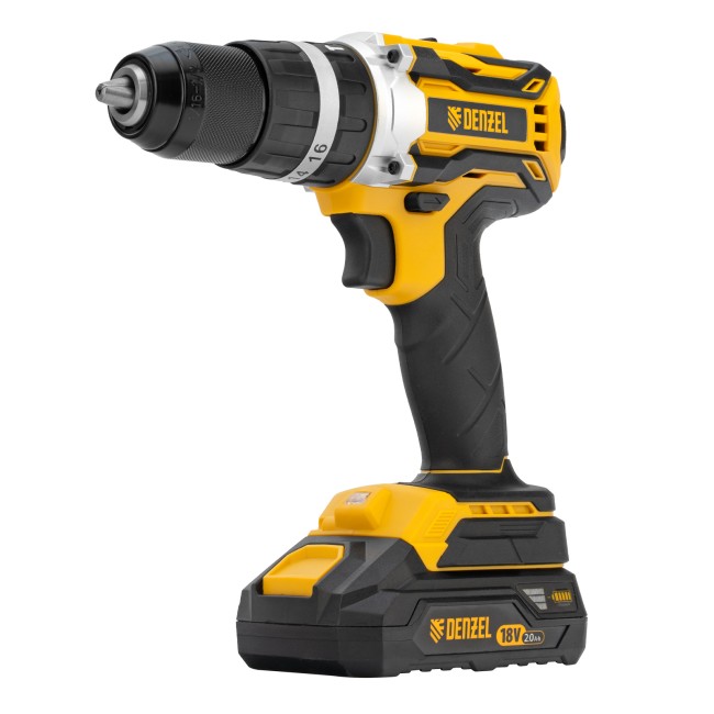 Дрель-шуруповерт аккумуляторная ударная CIDB-18-02 Denzel Дрель-шуруповерт аккумуляторная ударная CIDB-18-02 Denzel